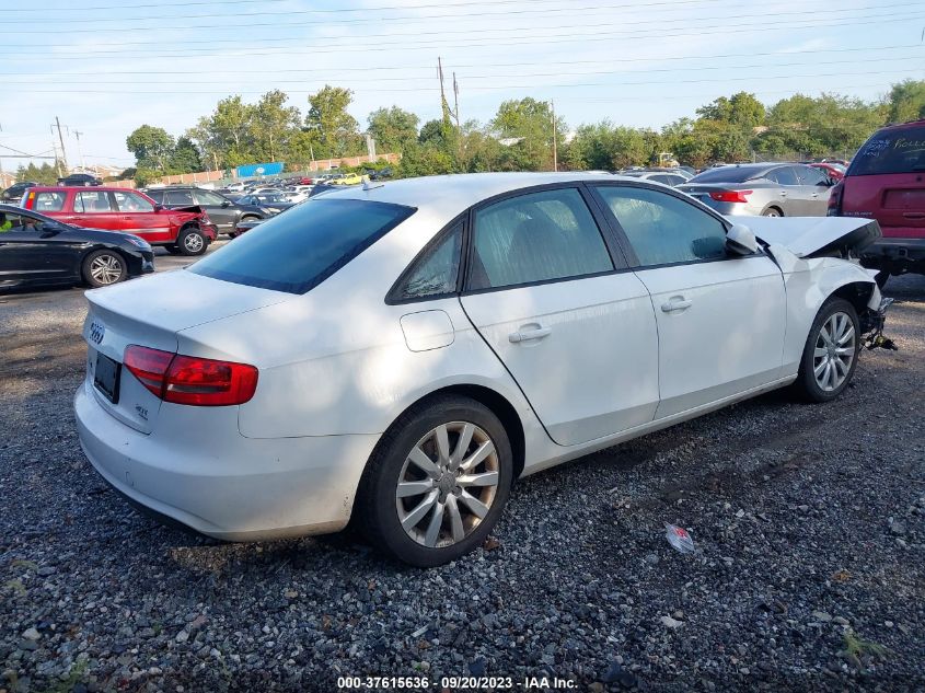 2014 AUDI A4 PREMIUM - WAUBFAFL2EN001205