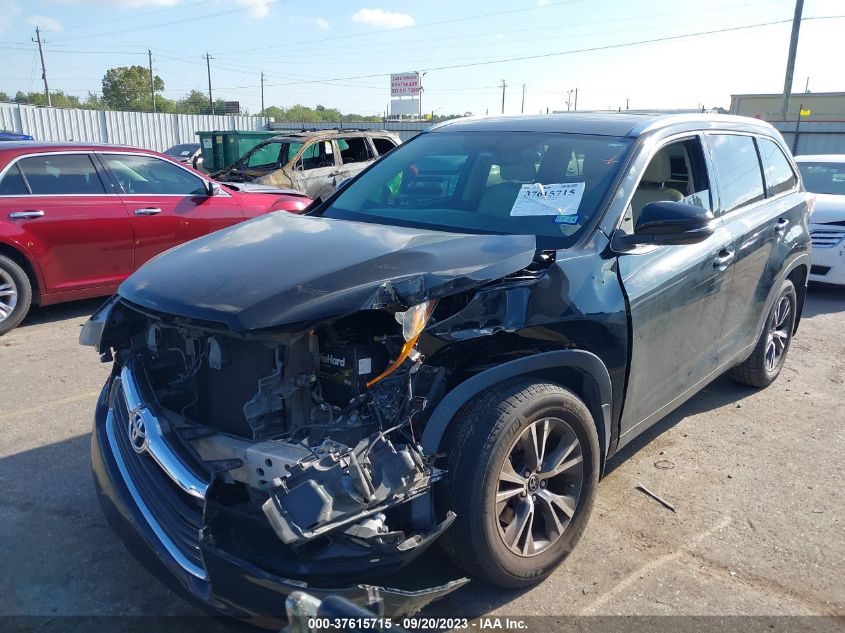 2016 TOYOTA HIGHLANDER XLE - 5TDJKRFH6GS243884