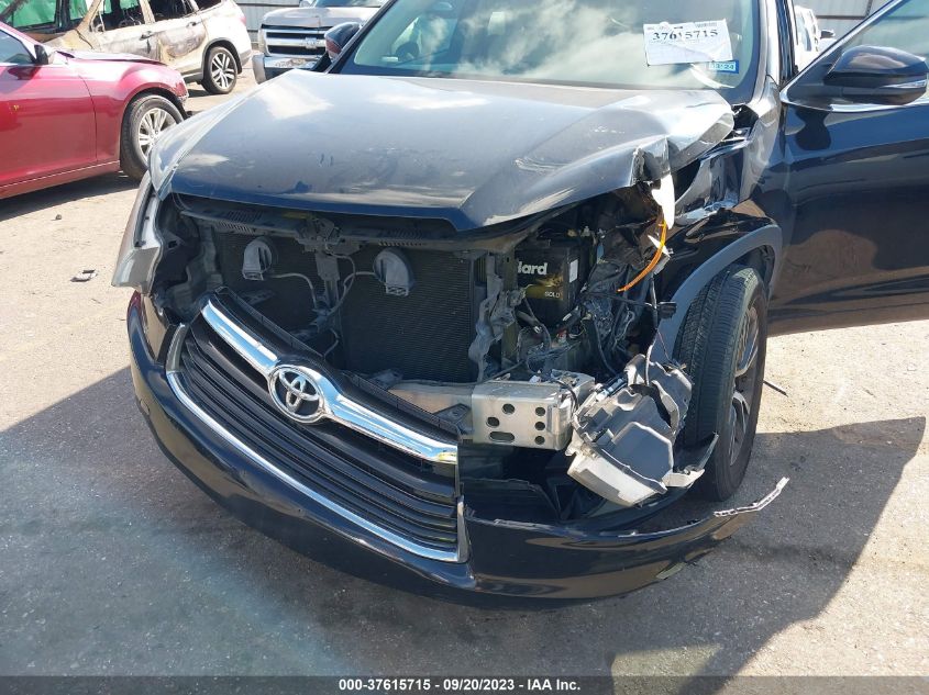 2016 TOYOTA HIGHLANDER XLE - 5TDJKRFH6GS243884