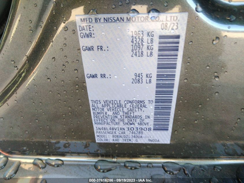 2024 NISSAN ALTIMA 2.5 S - 1N4BL4BV1RN303908