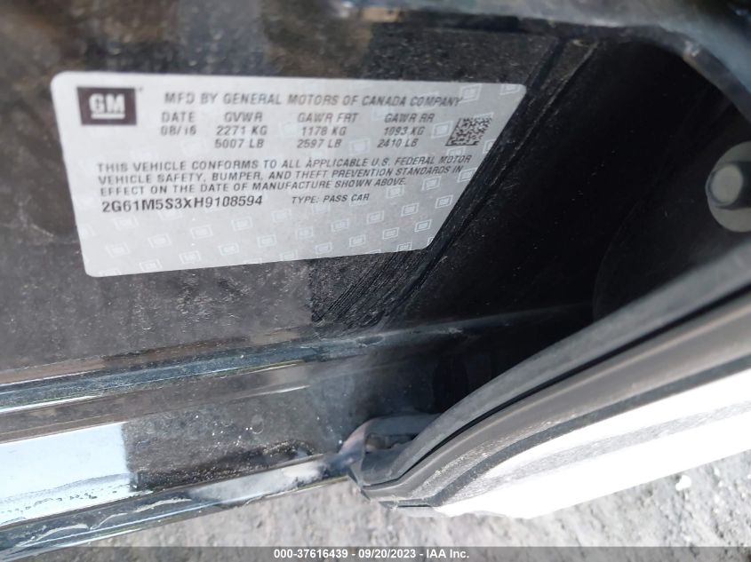 2017 CADILLAC XTS LUXURY - 2G61M5S3XH9108594