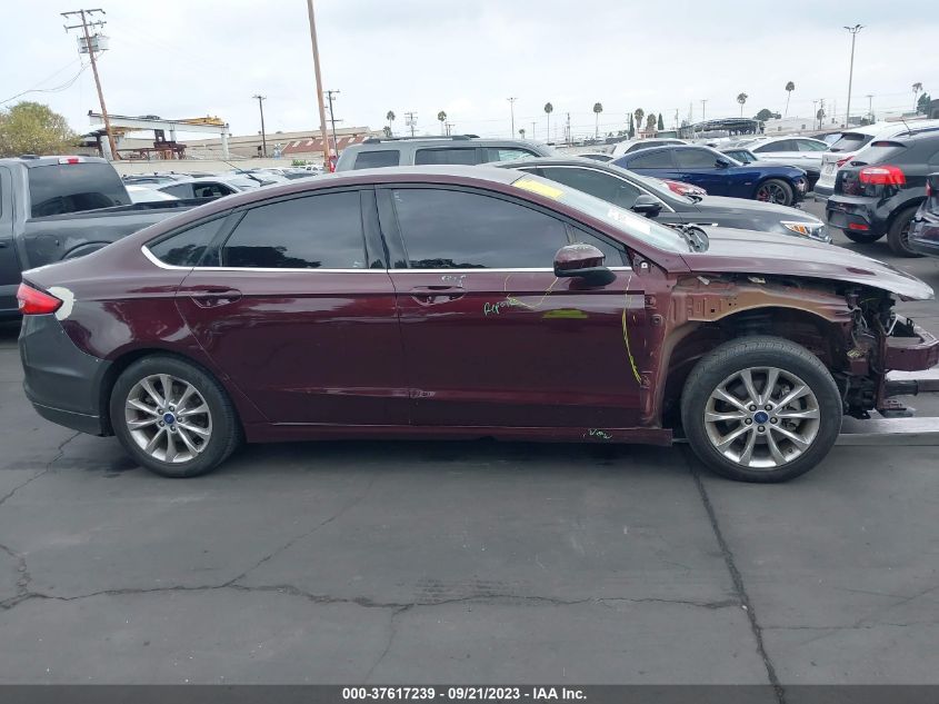 2017 FORD FUSION SE - 3FA6P0H71HR180078