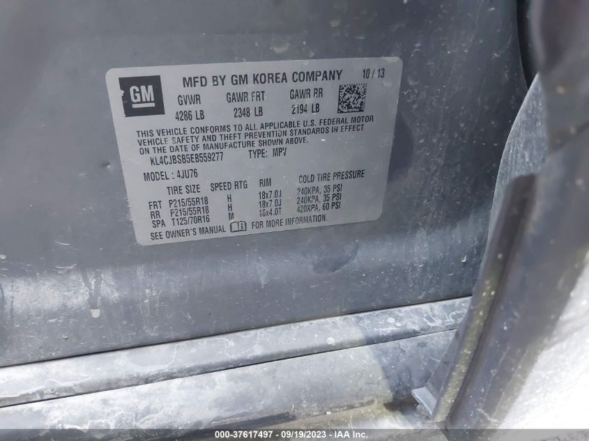 2014 BUICK ENCORE CONVENIENCE - KL4CJBSB5EB559277