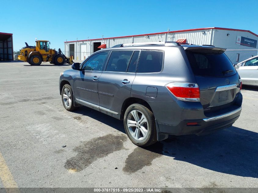 2013 TOYOTA HIGHLANDER LIMITED - 5TDDK3EH8DS267434