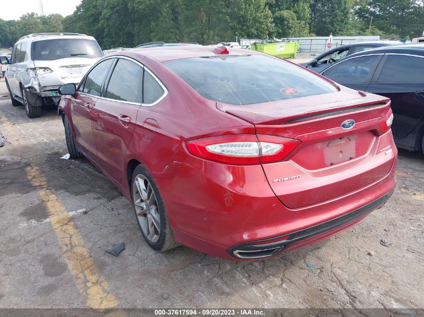 2013 FORD FUSION TITANIUM - 3FA6P0K9XDR174137