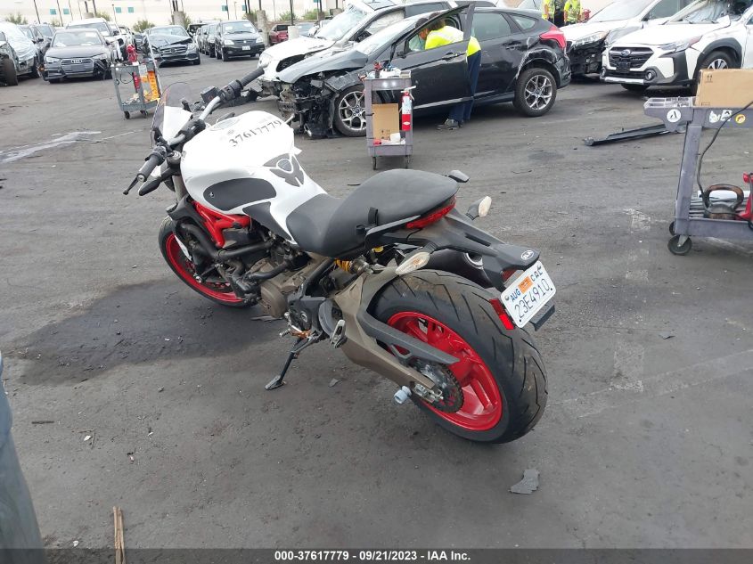 2016 DUCATI MONSTER 821 ZDM1RBTS1GB022143