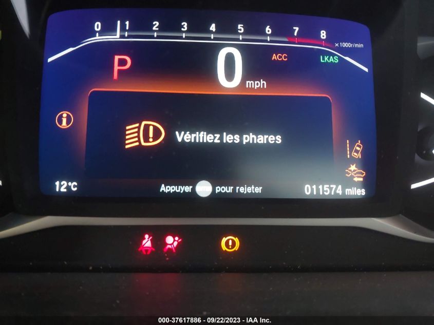 2022 HONDA PASSPORT TOURING - 5FNYF8H97NB500829
