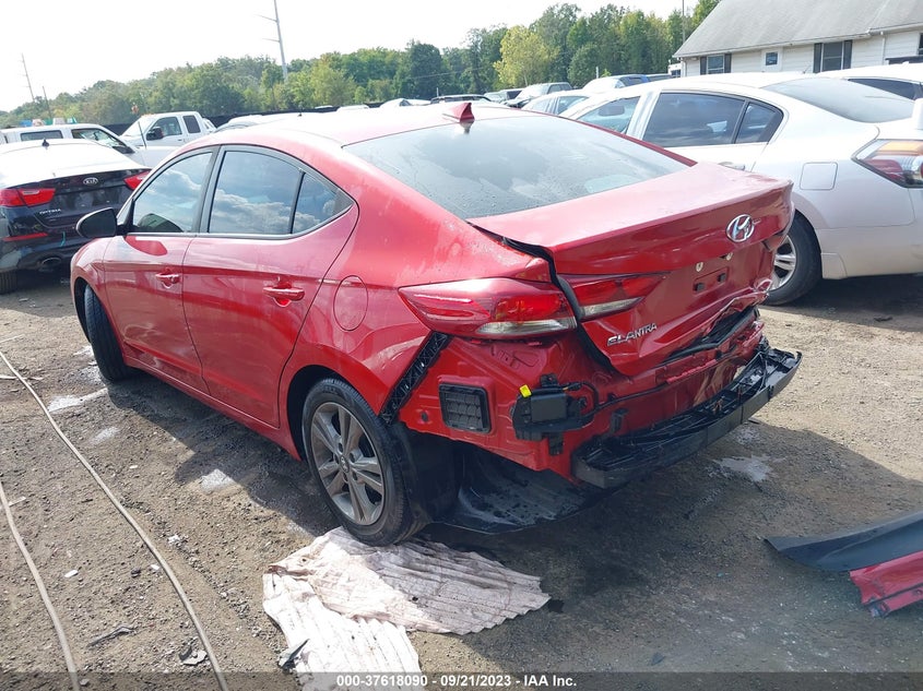 VIN 5NPD84LF4JH357056 2018 HYUNDAI ELANTRA SEL