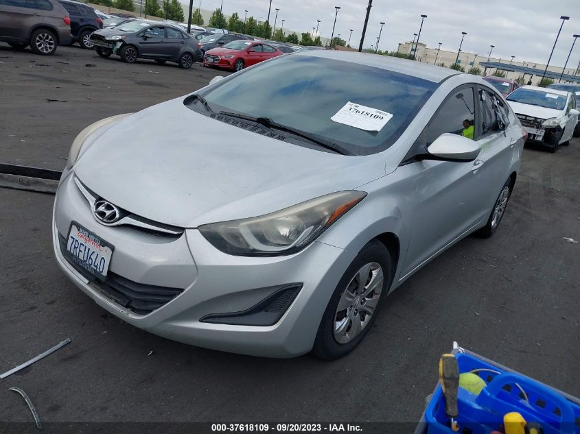 2016 HYUNDAI ELANTRA SE/SPORT/LIMITED - 5NPDH4AE9GH666203