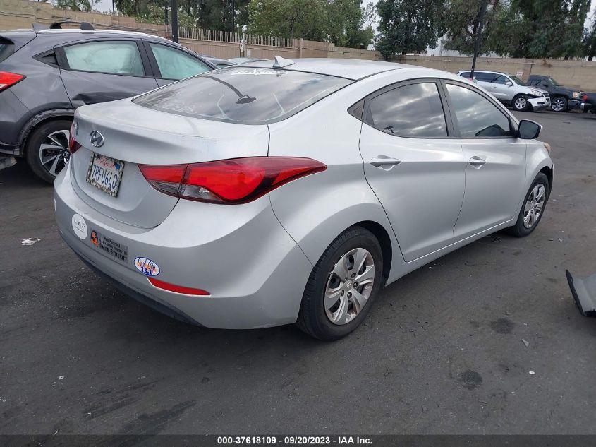 2016 HYUNDAI ELANTRA SE/SPORT/LIMITED - 5NPDH4AE9GH666203