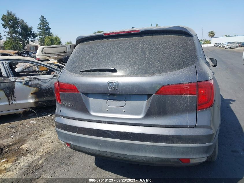 2016 HONDA PILOT EX-L - 5FNYF5H70GB014461