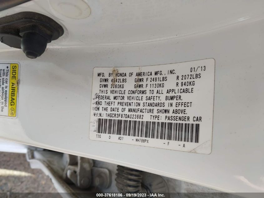 2013 HONDA ACCORD SDN EX-L - 1HGCR3F87DA023682