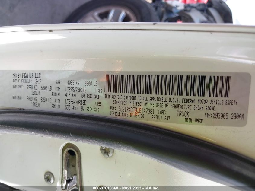 2018 RAM 2500 TRADESMAN - 3C6TR4CT8JG147381