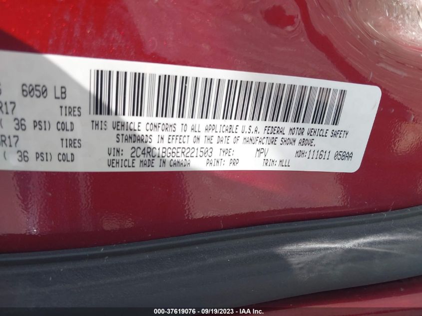 2014 CHRYSLER TOWN & COUNTRY TOURING - 2C4RC1BG6ER221503
