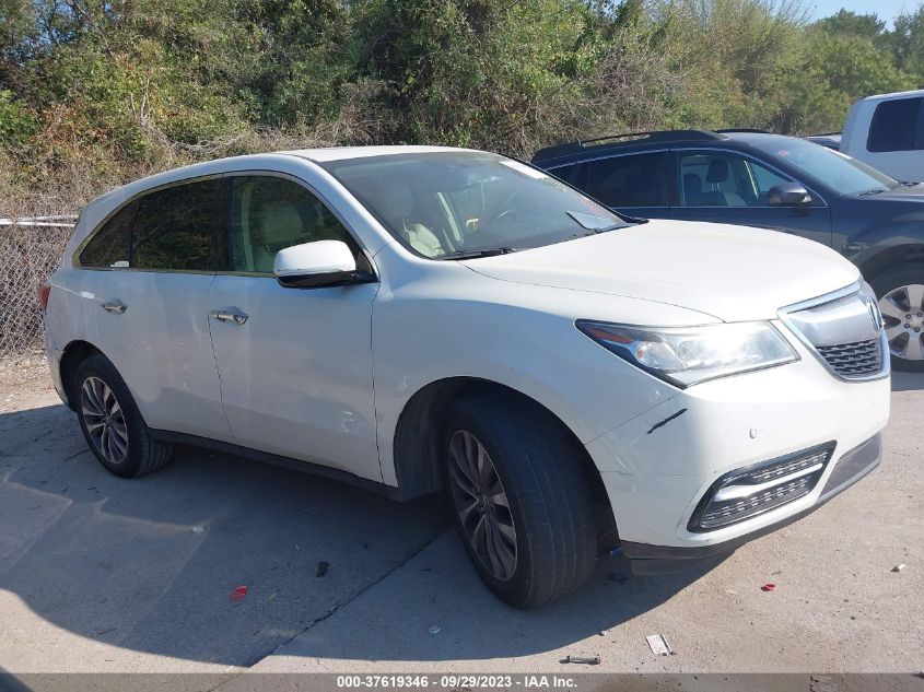 2015 ACURA MDX TECH/ENTERTAINMENT PKG - 5FRYD4H62FB006950