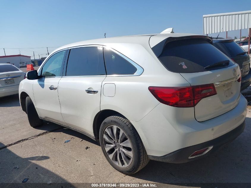 2015 ACURA MDX TECH/ENTERTAINMENT PKG - 5FRYD4H62FB006950