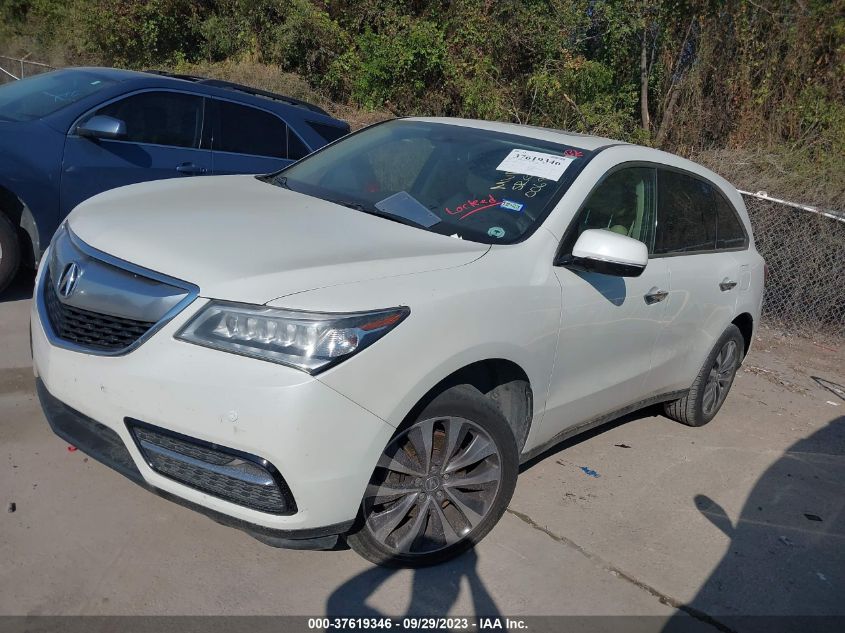 2015 ACURA MDX TECH/ENTERTAINMENT PKG - 5FRYD4H62FB006950