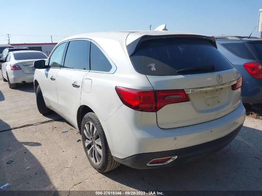 2015 ACURA MDX TECH/ENTERTAINMENT PKG - 5FRYD4H62FB006950
