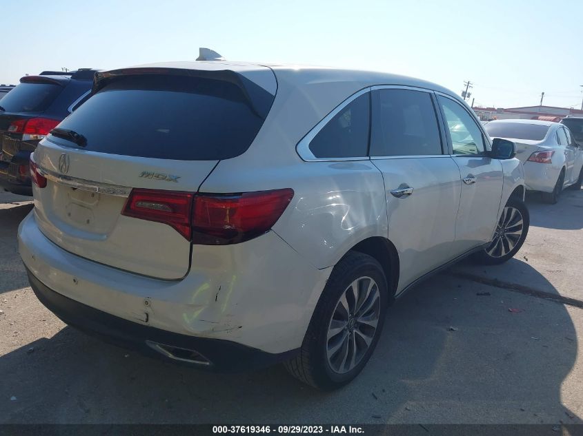 2015 ACURA MDX TECH/ENTERTAINMENT PKG - 5FRYD4H62FB006950