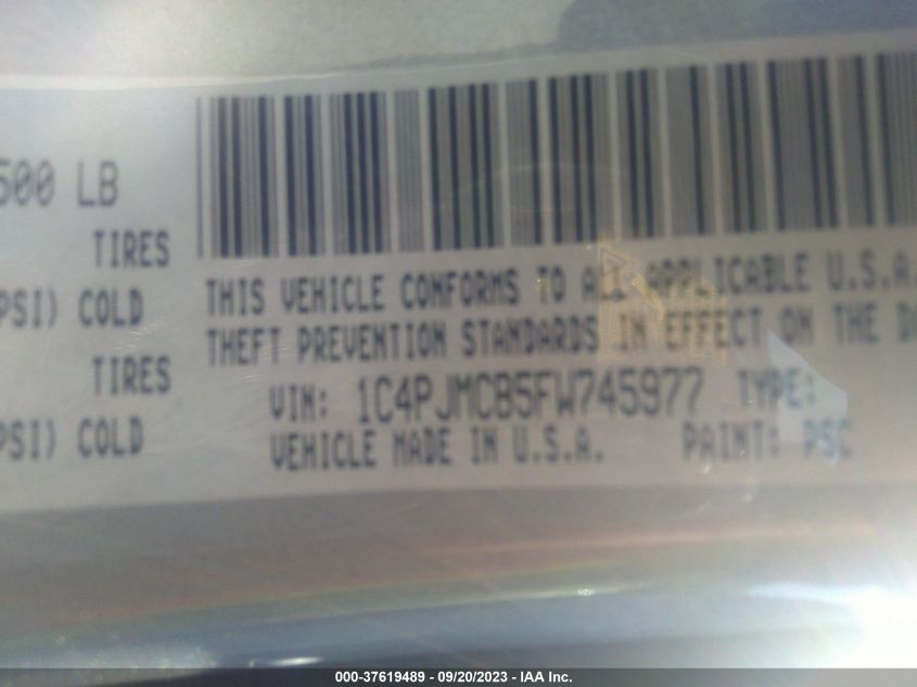 2015 JEEP CHEROKEE LATITUDE - 1C4PJMCB5FW745977