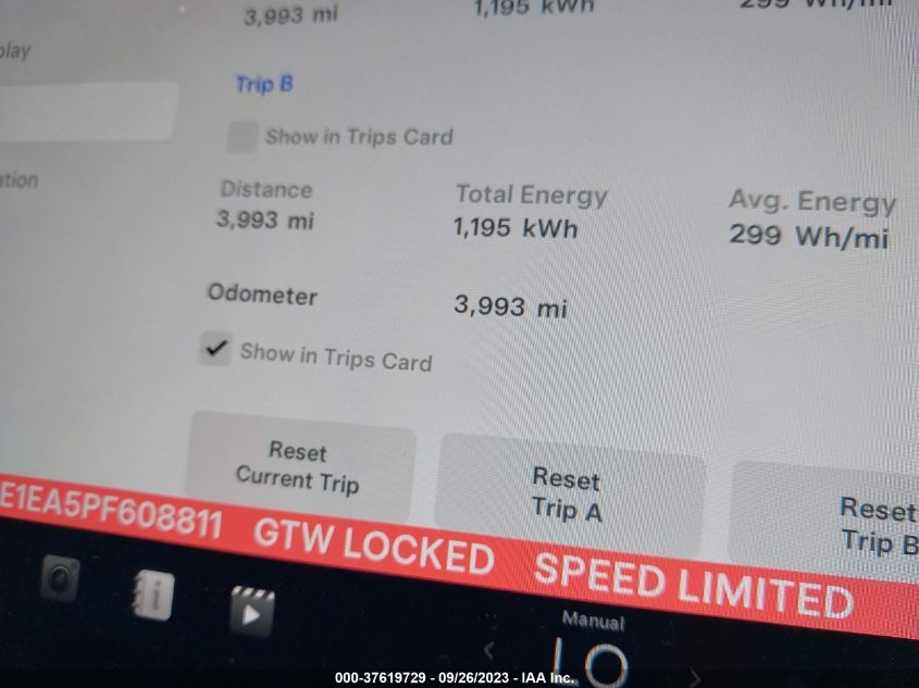2023 TESLA MODEL 3 - 5YJ3E1EA5PF608811