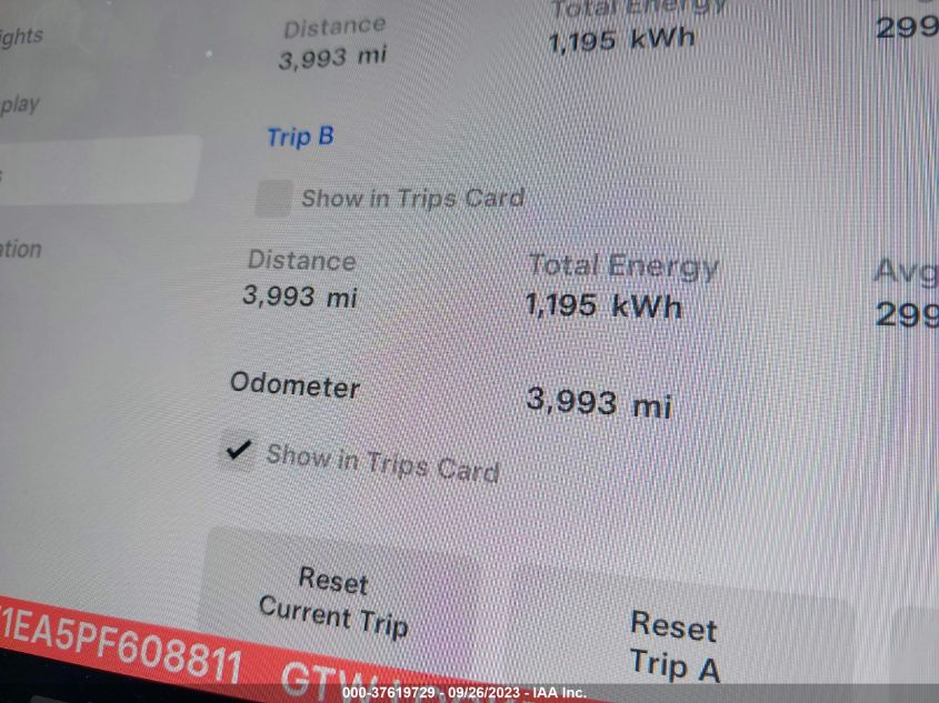 2023 TESLA MODEL 3 - 5YJ3E1EA5PF608811