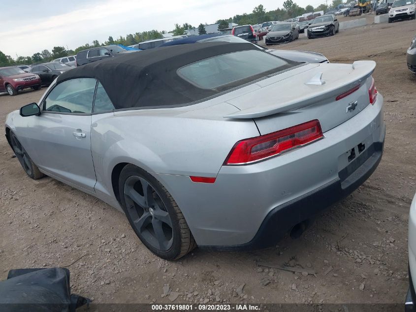 2015 CHEVROLET CAMARO LT - 2G1FF3D34F9250573