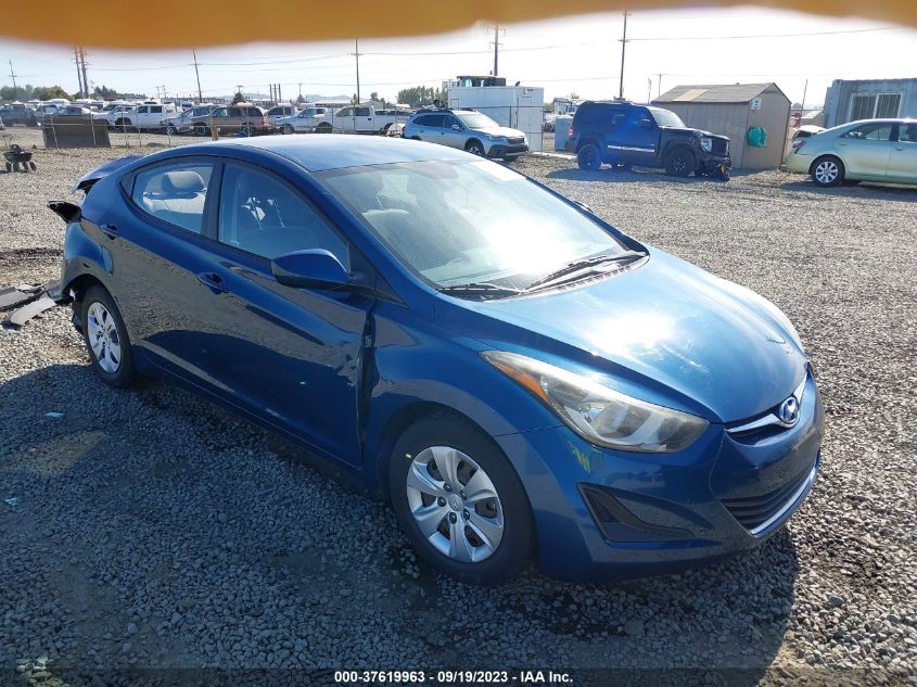 2016 HYUNDAI ELANTRA SE - KMHDH4AE9GU489685