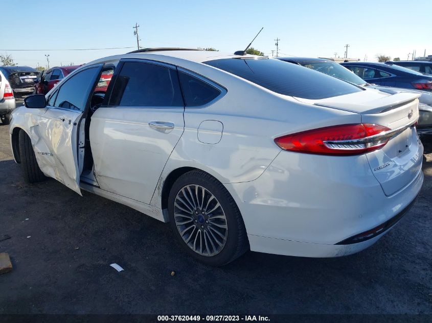 2017 FORD FUSION HYBRID - 3FA6P0RU4HR267154