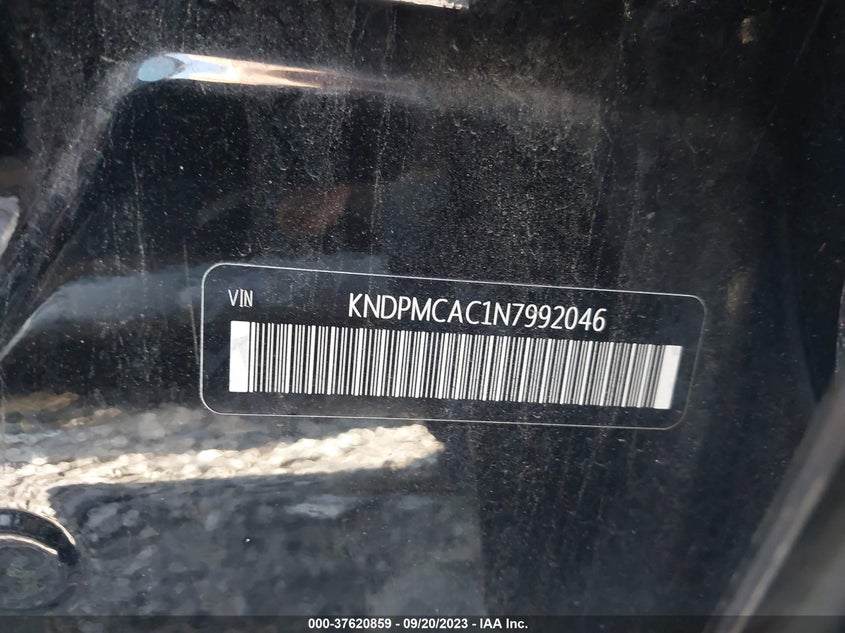 VIN KNDPMCAC1N7992046 2022 KIA SPORTAGE LX