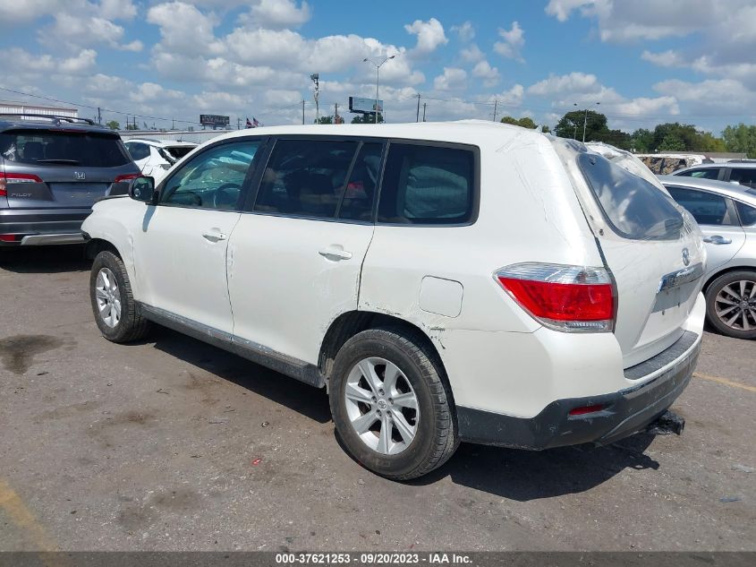 2013 TOYOTA HIGHLANDER PLUS/SE - 5TDZK3EH9DS093220