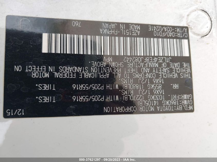 2015 TOYOTA SCION XB - JTLZE4FE8FJ082442