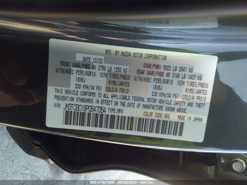 2023 MAZDA CX-9 TOURING - JM3TCBCY8P0647054