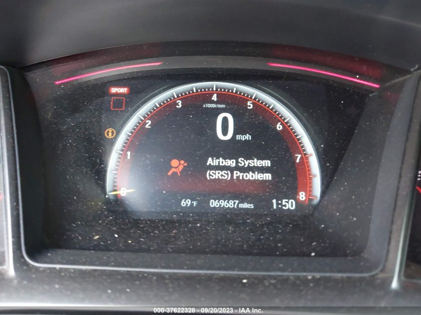 2017 HONDA CIVIC TOURING - SHHFK8G75HU200583