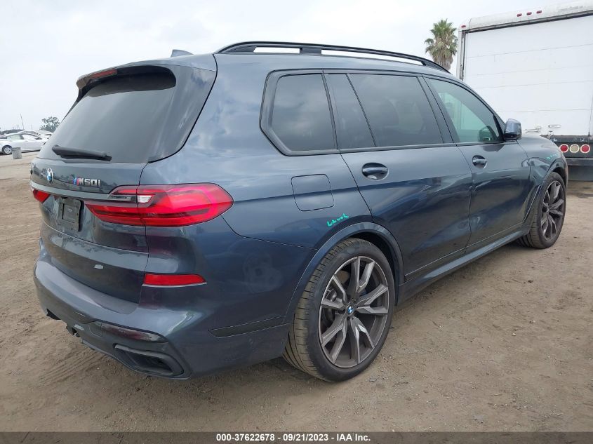 2021 BMW X7 M50I 5UXCX6C05M9F08829