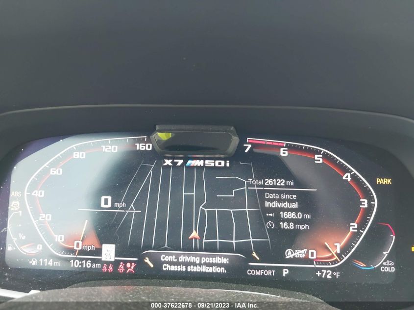 2021 BMW X7 M50I 5UXCX6C05M9F08829