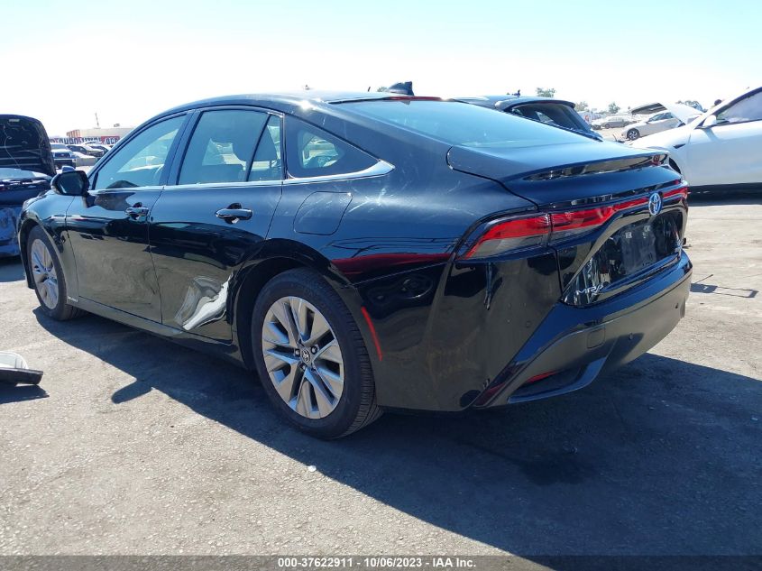 VIN JTDAAAAA8NA007570 Toyota Mirai XLE/LIMITED 2022 3