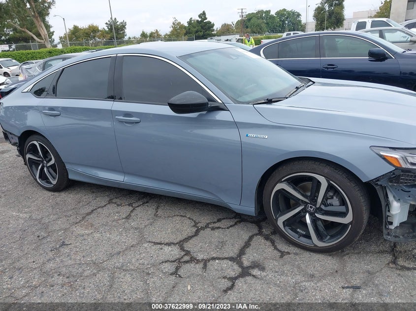 VIN 1HGCV3F2XNA037505 2022 HONDA ACCORD HYBRID SPORT