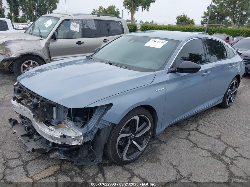 VIN 1HGCV3F2XNA037505 2022 HONDA ACCORD HYBRID SPORT