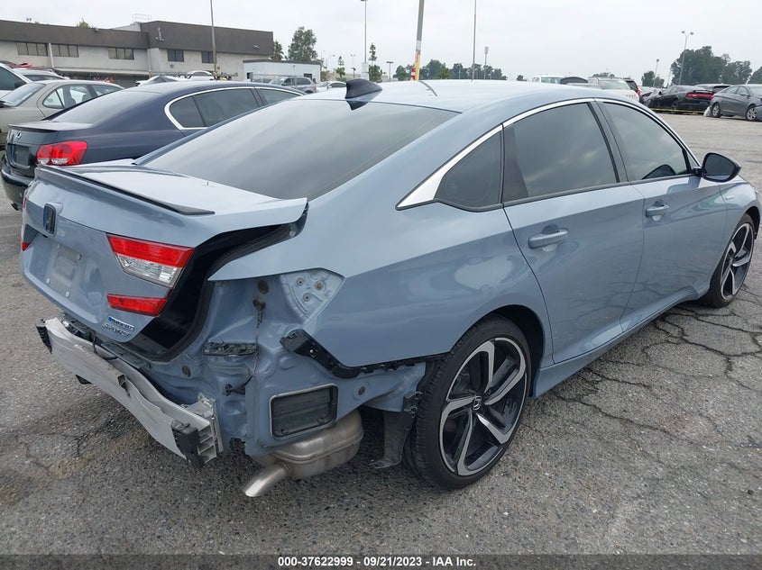 VIN 1HGCV3F2XNA037505 2022 HONDA ACCORD HYBRID SPORT