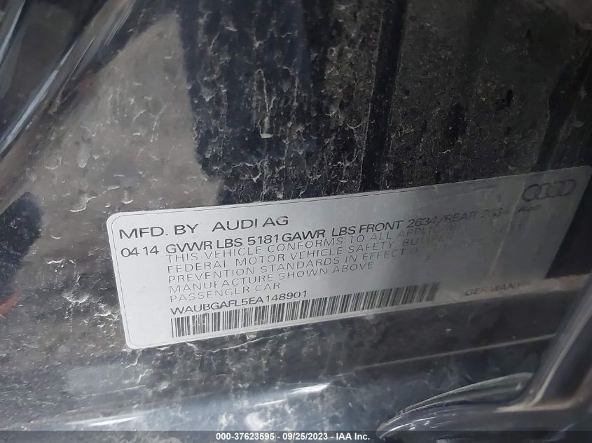 2014 AUDI S4 PREMIUM PLUS - WAUBGAFL5EA148901