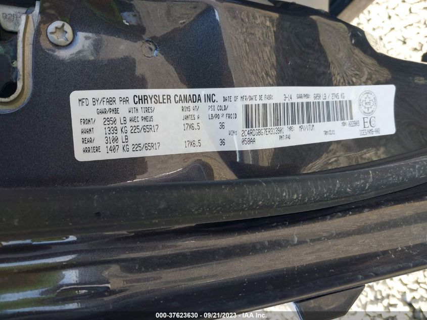 2014 DODGE GRAND CARAVAN 30TH ANNIVERSARY - 2C4RDGBG7ER313901