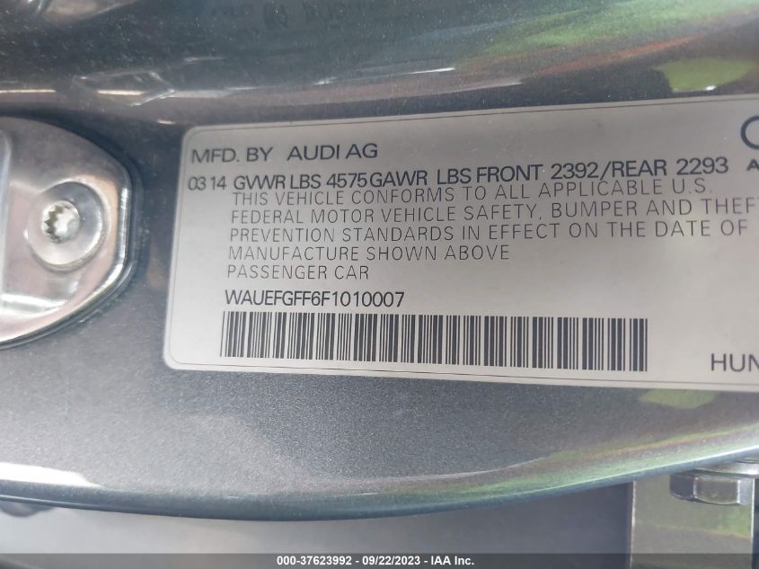 2015 AUDI A3 2.0T PREMIUM PLUS - WAUEFGFF6F1010007