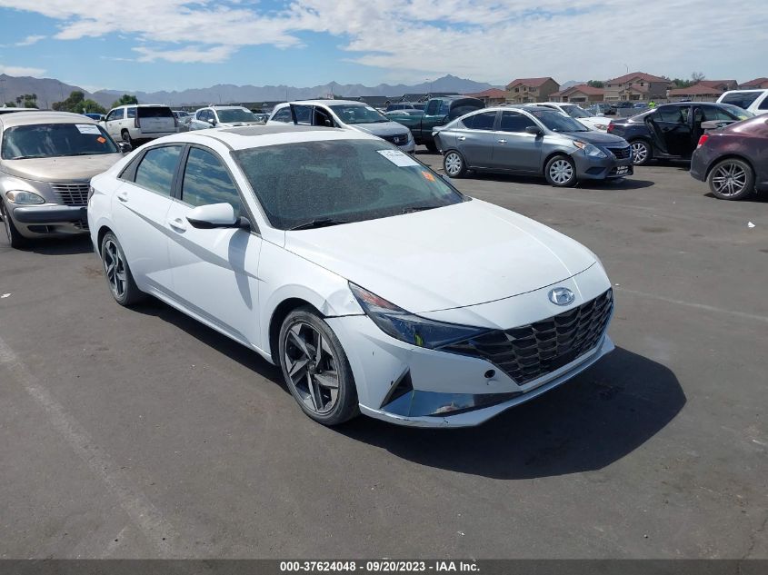 2021 HYUNDAI ELANTRA HYBRID LIMITED - KMHLN4AJ7MU004697
