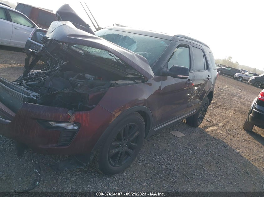VIN 1FM5K8D8XJGC92257 2018 FORD EXPLORER XLT