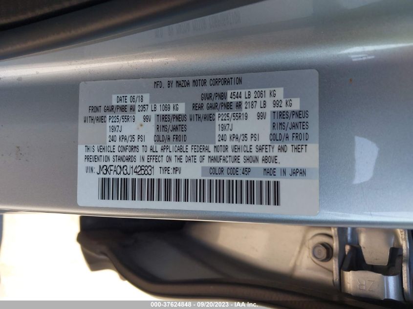 2018 MAZDA CX-5 TOURING - JM3KFACM3J1426831