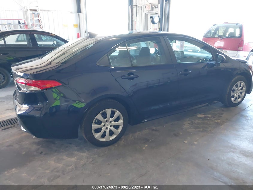 VIN 5YFEPMAE0NP309306 2022 TOYOTA COROLLA LE