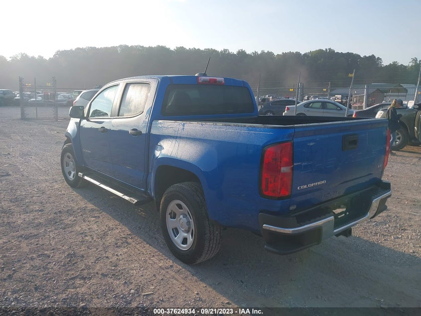 VIN 1GCGSBEN7M1286888 2021 CHEVROLET COLORADO 2WD WORK TRUCK