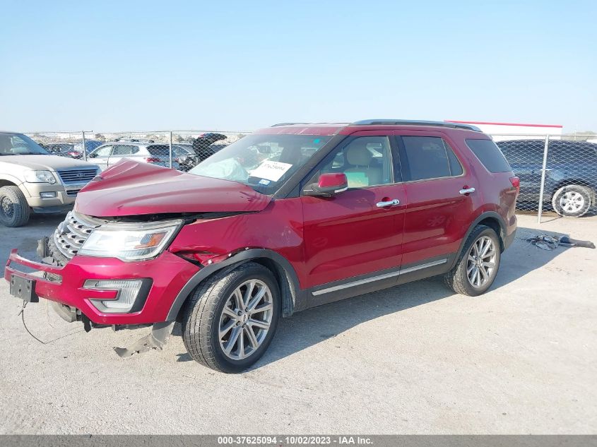 2017 FORD EXPLORER LIMITED - 1FM5K7FH6HGD53895