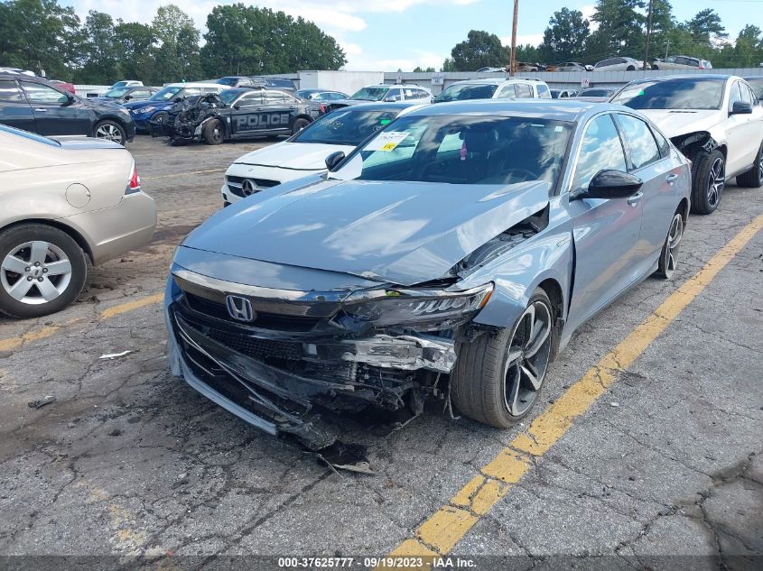 1HGCV3F27NA009743 Honda Accord Hybrid SPORT 2